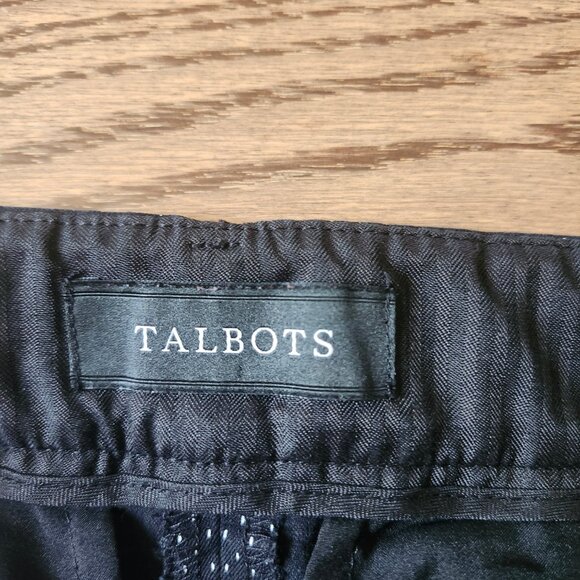 Talbots hampshire black ankle pants with white polka dot – size 6 petite - Picture 4 of 12